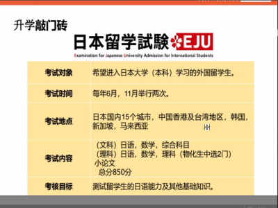 日本留學(xué)生考試（EJU）—我需要考多少分？